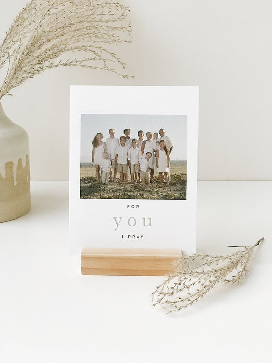 Cards of prayers for Grandparents to pray for their grandchildren that are biblically-based on scripture as a guide to pray daily with a photo of grandkids