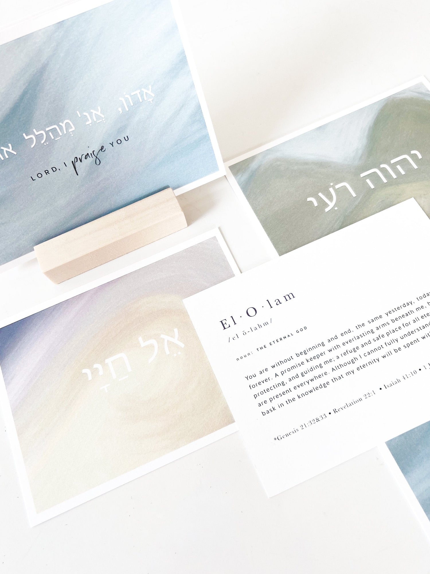 Customer favorite biblically-based prayer card gifts for Christian families.