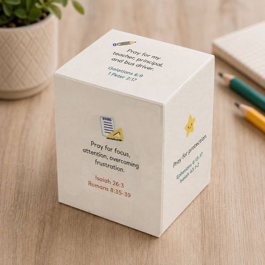 School Year Prayer Cube Craft - Digital Download
