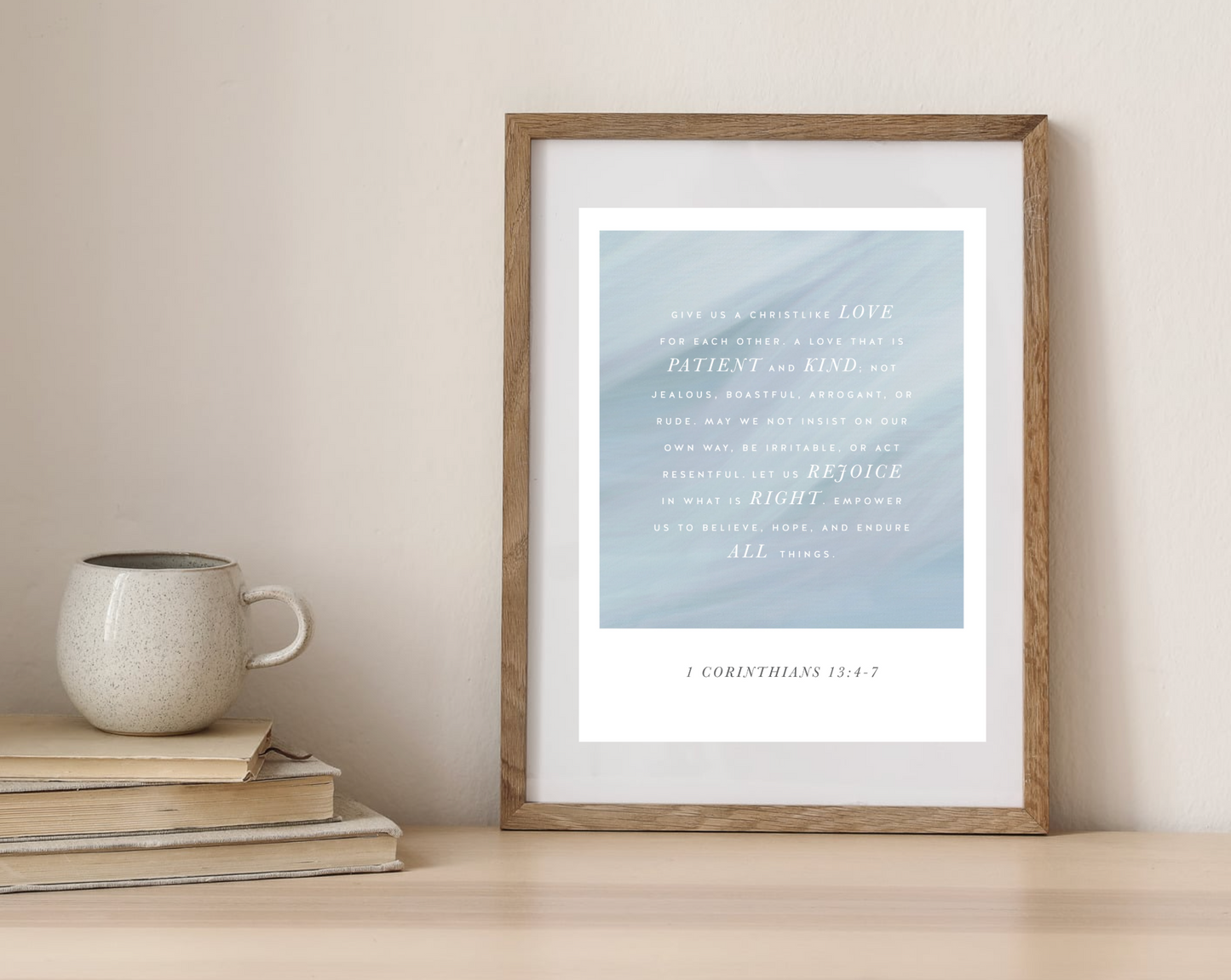 Corinthians Marriage Prayer Art Print - Digital Download