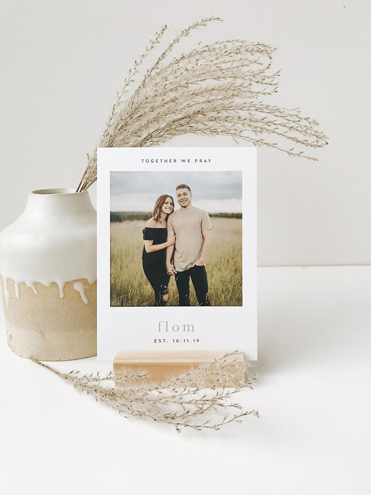 Personalized Prayer Card Set for married, Christian husband and wife or engaged couples to read and pray together for their marriage based on scripture to bind their hearts together as they become closer to the Lord God.