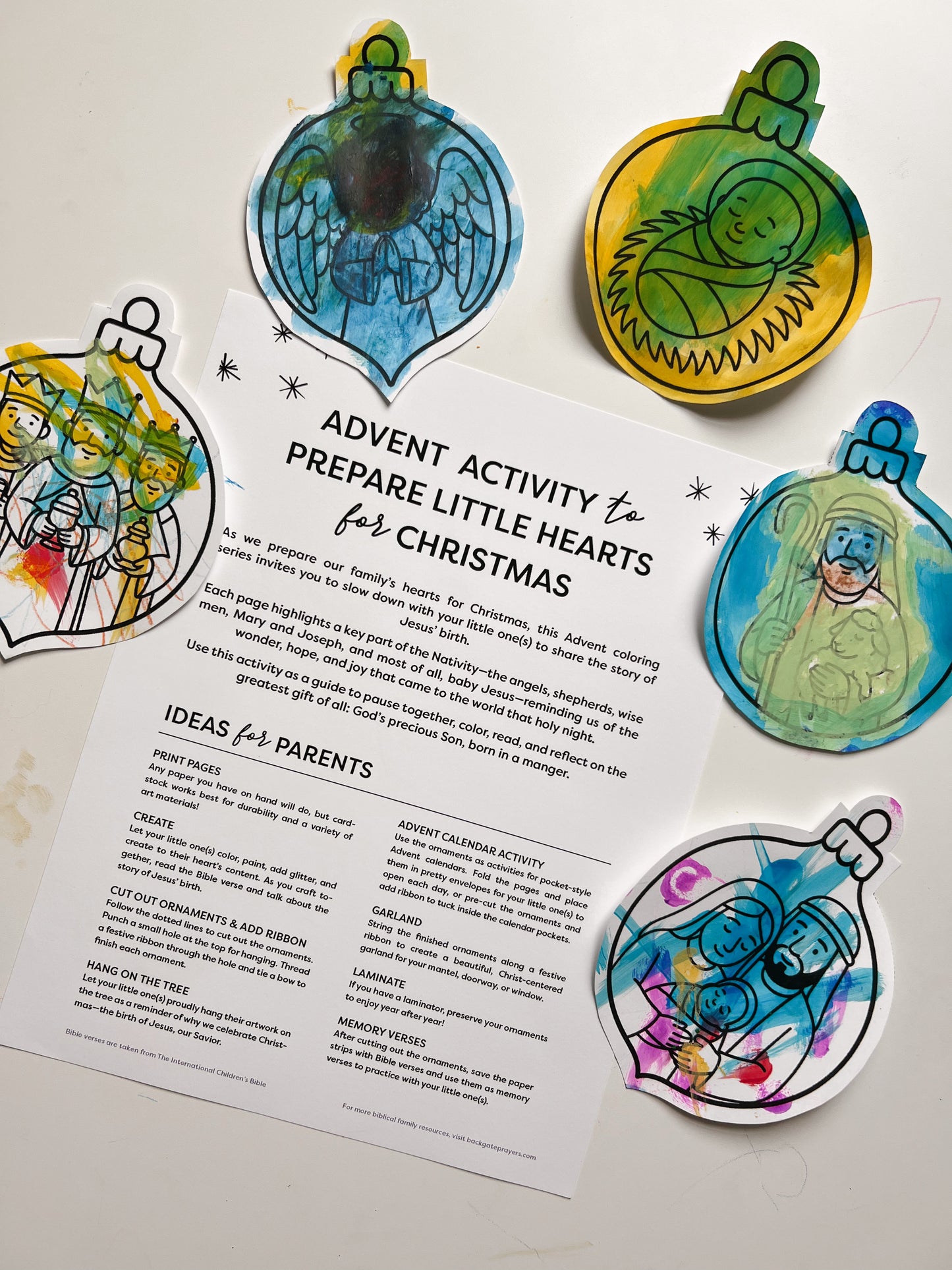 Advent Ornament Activity - Digital Download