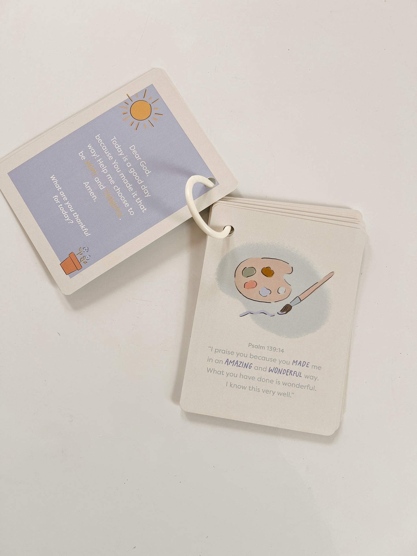 Teach your toddler to pray with this biblically based set of scripture prayer cards, perfect Christian homeschool tool