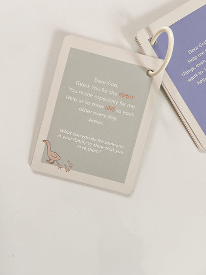 Simple scripture based  prayers for toddlers and elementary school kids to learn and memorize